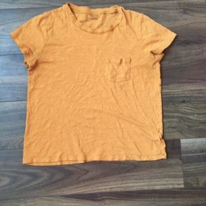 ❤️ Yellow Madewell cotton pocket t size S